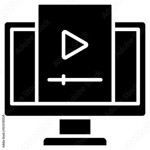 Video glyph icon