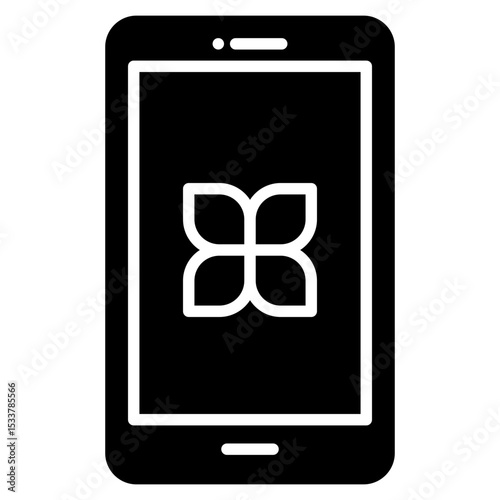 Mobile glyph icon