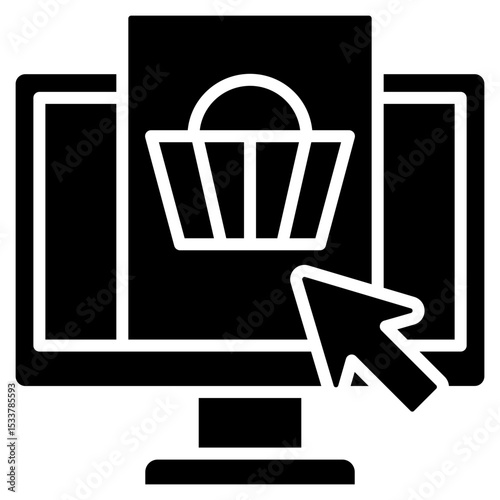 Webshop glyph icon