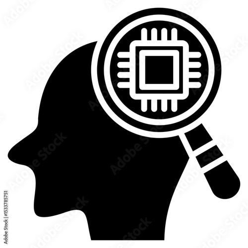 Cybernetics glyph icon