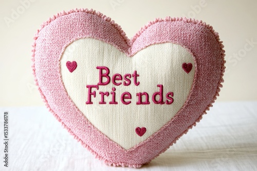 Heart-shaped Pillow with 