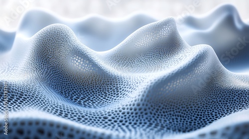 Abstract Blue Wavy Texture.