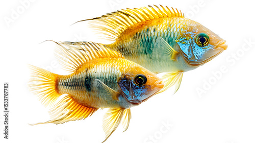 goldfish isolated on white background
