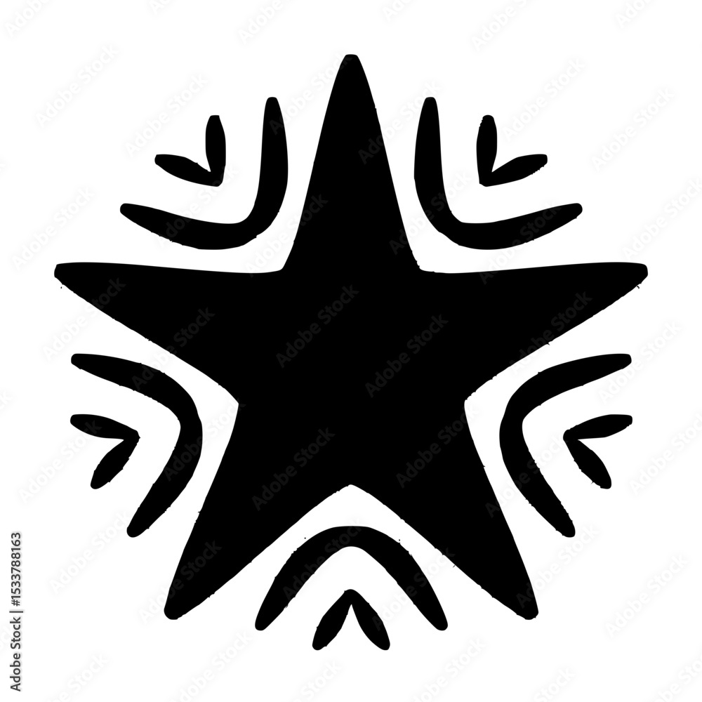 Obraz premium Star Burst Explosion Shape