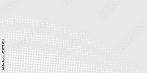 Dot white gray wave light technology texture background. Abstract big data digital concept.