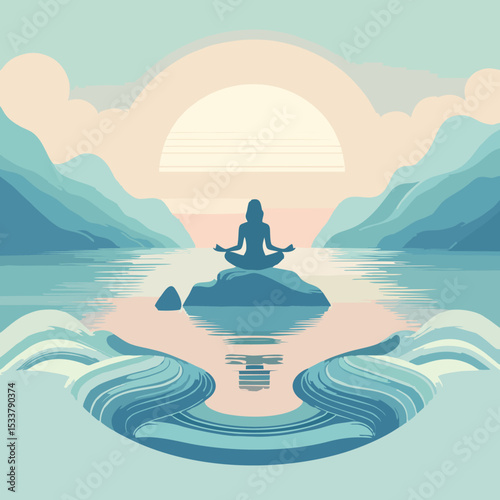 Mindfulness Vector Illustrations for Mental Health Projects