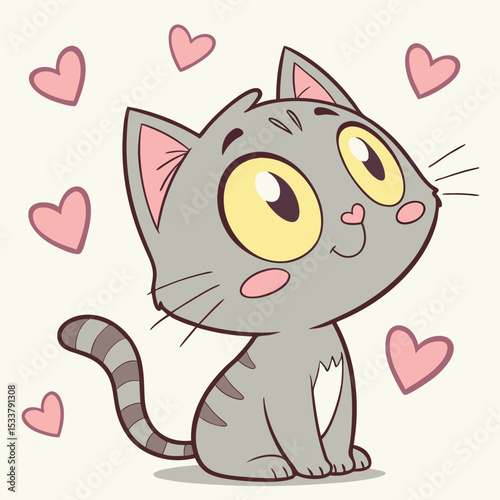 Cute cat vectors silhouette 
