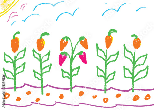 A vibrant vector illustration of colorful spring flowers, including tulips and daisies, perfect for an Easter card with a delicate butterfly and lush green meadow