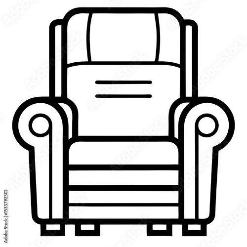 vector illustration of a chair