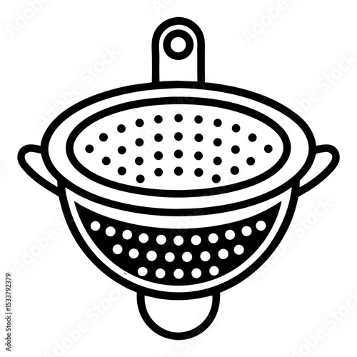vector illustration of a Strainer