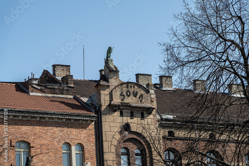 Architektura Kraków posąg 