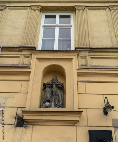 Architektura Kraków posąg 