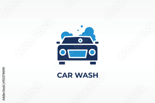 CAR WASH vector, icon or logo sign isolated symbol illustration