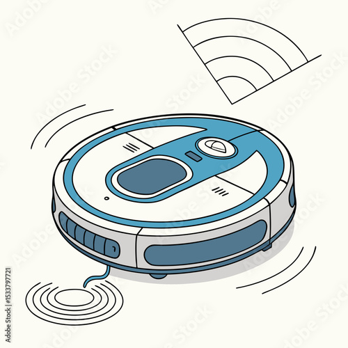 Robot Vacuum Cleaner Vector