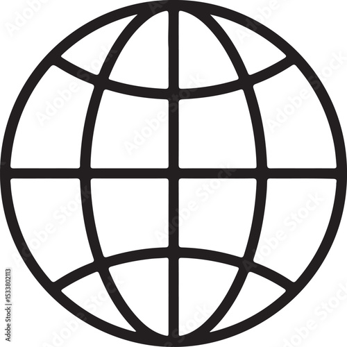 Metallic button featuring a global sphere icon, symbolizing internet connectivity and worldwide business