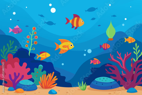 coral reef and fishes