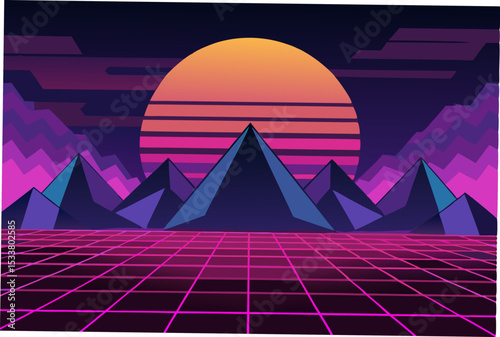 abstract 3d render of a pyramid