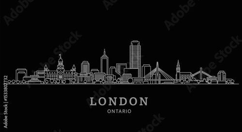 London Ontario Skyline Canada Cityscape.