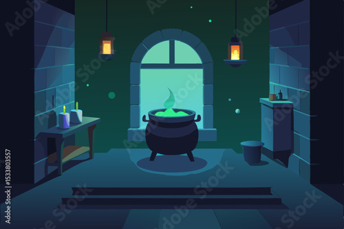 magic lamp in the night
