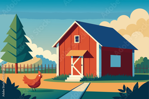 farm in the mountains