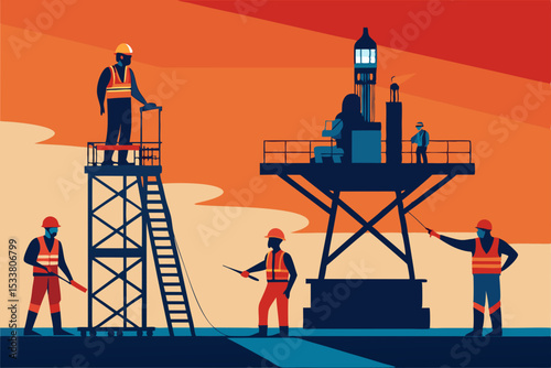 construction workers in the city
