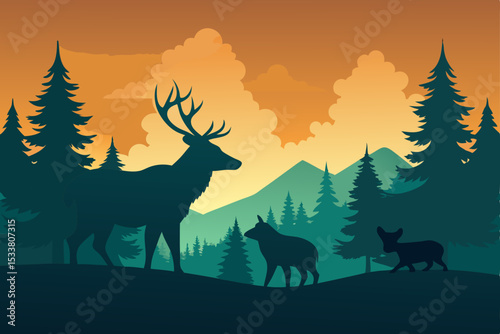 deer in the forest