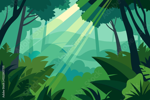 tropical island with palm trees