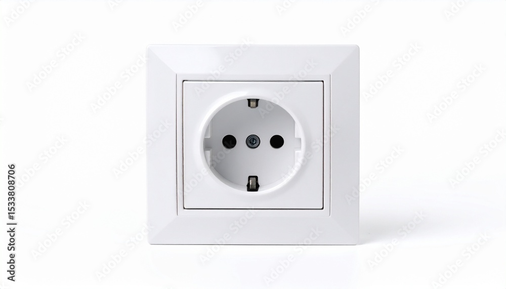 electrical outlet isolated on white electrical outlet isolated on white