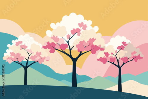 spring tree with flowers