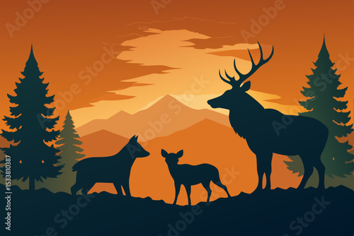 deer in the forest