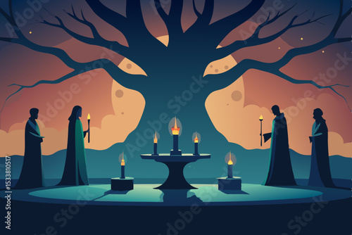 spooky halloween background