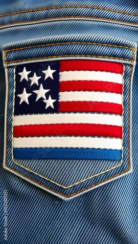 Stitched with Pride: Stars & Stripes on Denim