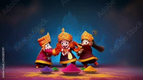 Rathyatra car festival in Puri, Orissa, India.Indian festival Rath Yatra means Chariot Festival. with text subh rath yatra means happy rath yatra, peoples are celebrating the festival