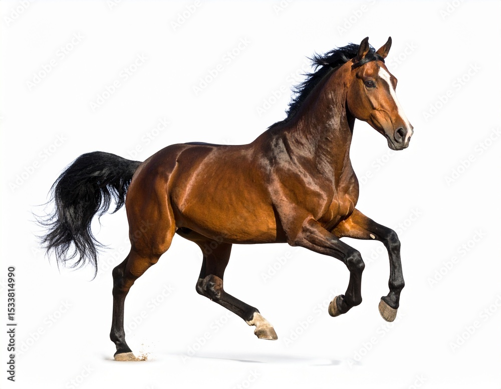 horse isolated on white background horse isolated on white background