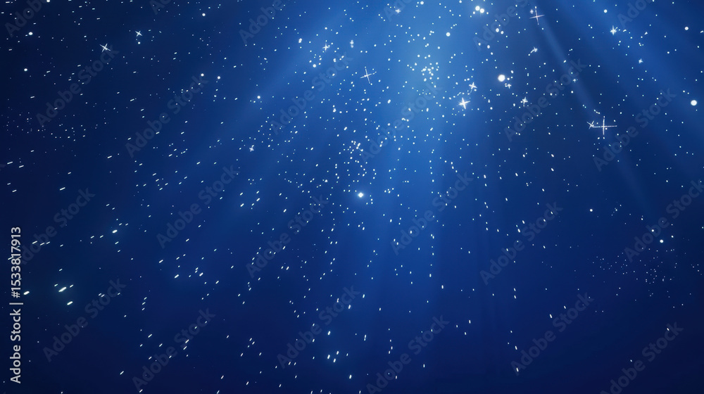 Fototapeta premium Mesmerizing night sky filled with digital stars and vibrant aurora, creating stunning celestial display that captivates imagination and evokes sense of wonder