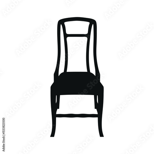A comfortable, old black leather office chair, an isolated vintage furniture object, offers a stylish and elegant seating design chair silhouette
