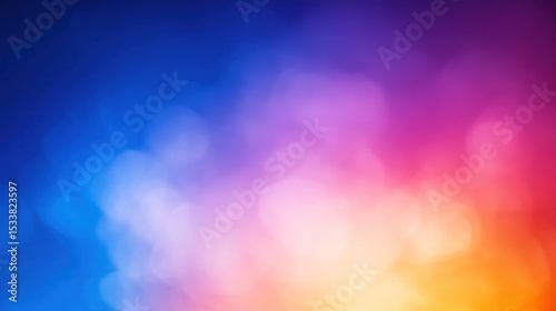 Abstract blurred background with vibrant color gradients and bokeh.