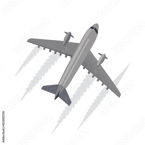 vector illustration of a plane