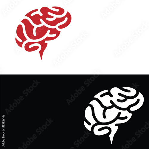 human brain vector illustration