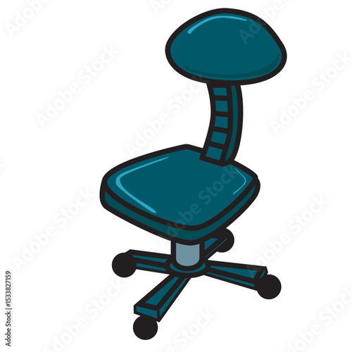office chair illustration clip art hand draw