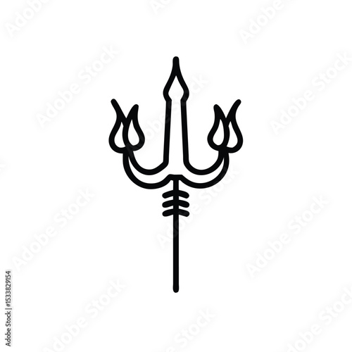 Trishul trident hindu god shiva weapon symbol icon
