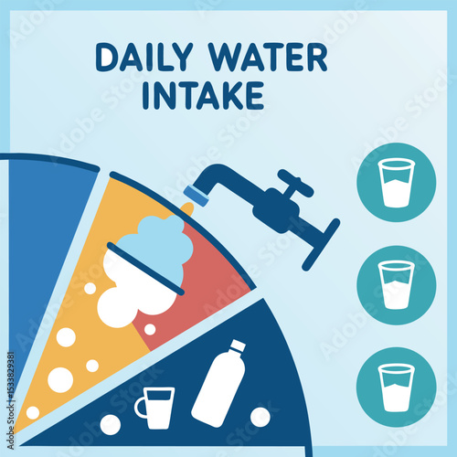 Infographic: Daily water intake