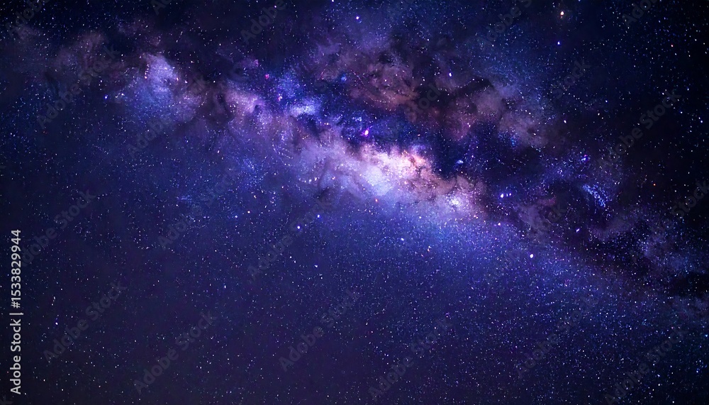 Fototapeta premium Vibrant Galaxy Sky, Dynamic Cosmic Photo