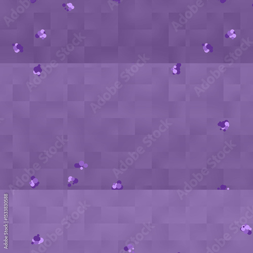 A captivating abstract pattern of scattered purple shapes on a textured background, displaying a subtly layered design.