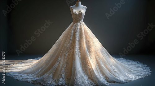 Elegant Lace Wedding Dress Photo - A Stunning Bridal Gown