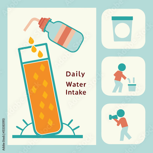 Infographic: Daily water intake