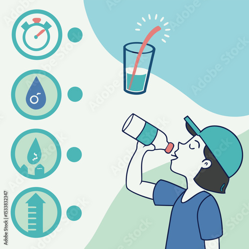 Infographic: Daily water intake