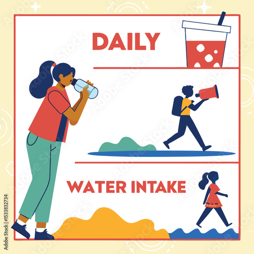 Infographic: Daily water intake