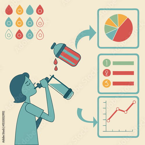 Infographic: Daily water intake
