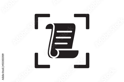 Legal Framework Icon silhouette vector with white background